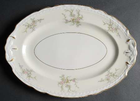 Old Rose 13" Oval Serving Platter