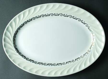 Silver Wreath 14" Oval Serving Platter