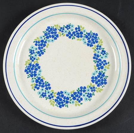 Blue Delight Salad Plate