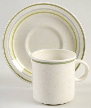 Greenwick Flat Cup & Saucer Set