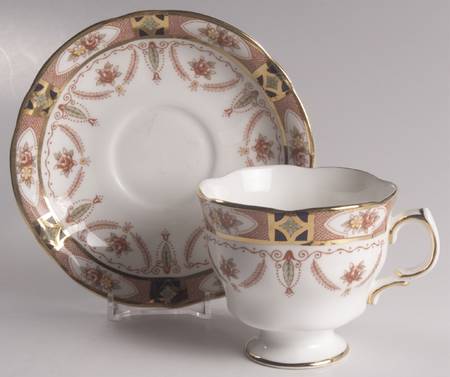 Royal Linden Footed Cup & Saucer Set