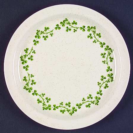 Wild Shamrock Salad Plate