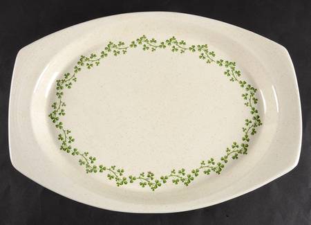 Wild Shamrock 13" Oval Serving Platter