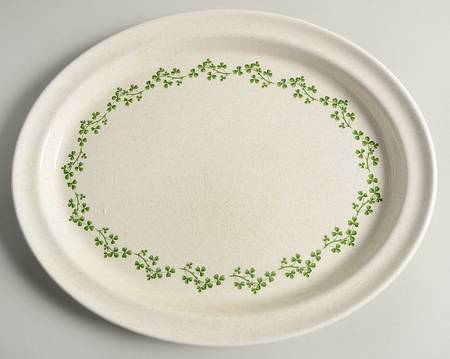 Wild Shamrock 13" Oval Serving Platter