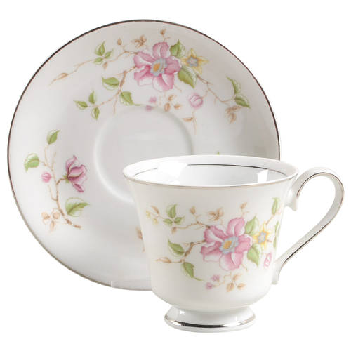 Footed Cup & Saucer Set
