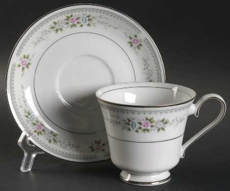 Bridal Rose Footed Cup & Saucer Set