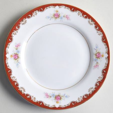 Burgundy Bread & Butter Plate