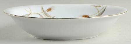 Golden Wheat 10" Oval Vegetable Bowl