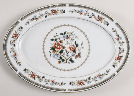 Kwan Yin 14" Oval Serving Platter by Arlen