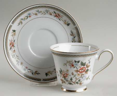 Kwan Yin Footed Cup & Saucer Set