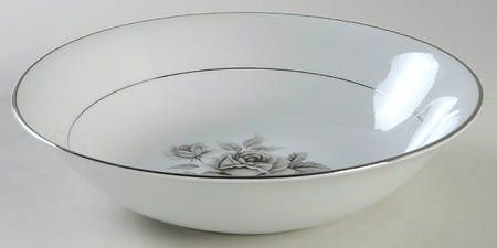 White Rose 9" Round Vegetable Bowl