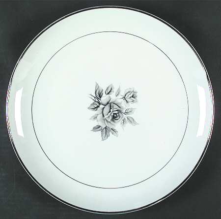 White Rose 12" Chop Plate (Round Platter)