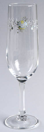 Blue Versailles Glassware Champagne Flute