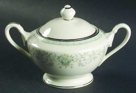 Blue Versailles Sugar Bowl & Lid