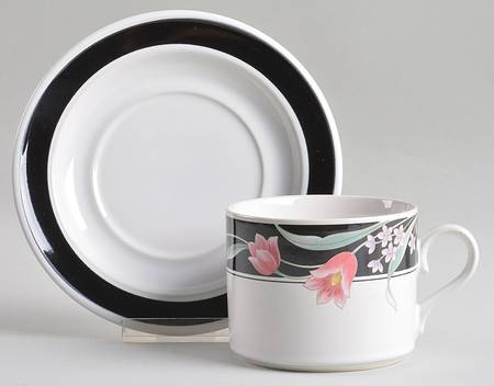 Diana Flat Cup & Saucer Set