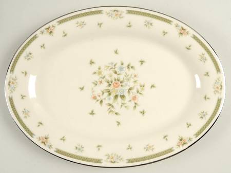Spring Gardens 12" Oval Serving Platter