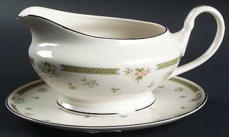 Spring Gardens Round Gravy Boat & Underplate