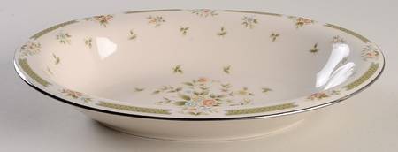 Spring Gardens 10" Oval Vegetable Bowl