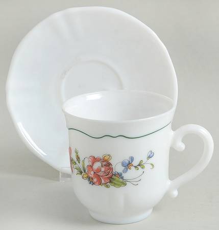 Provincial Footed Cup & Saucer Set