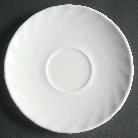Trianon White Saucer for Flat Cup