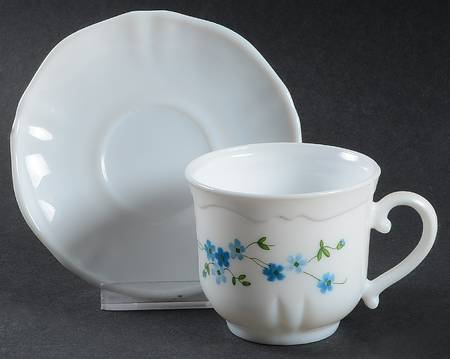 Veronica Flat Cup & Saucer Set