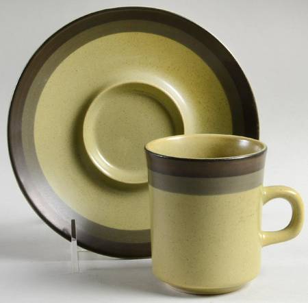 Zuni Maize Flat Cup & Saucer Set