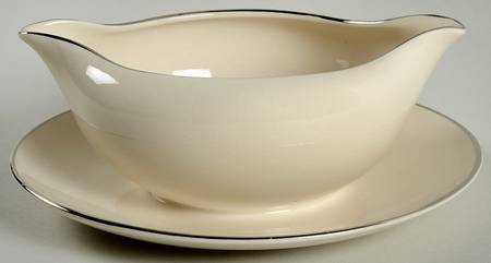 Palace Royal Gravy Boat with Attached Underplate