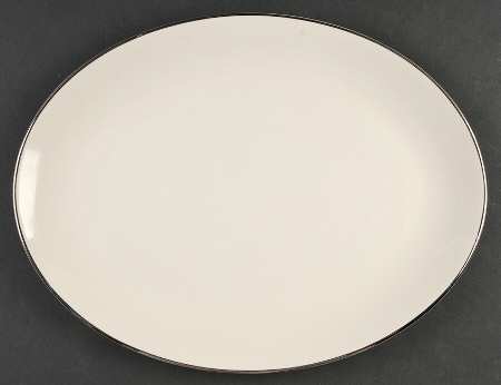 Royal Platinum (Cream) 14" Oval Serving Platter