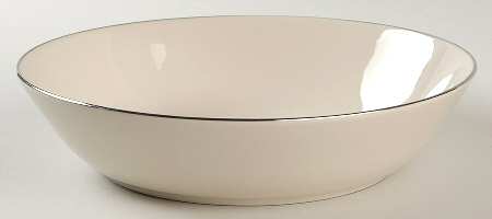 Royal Platinum (Cream) 8" Round Vegetable Bowl