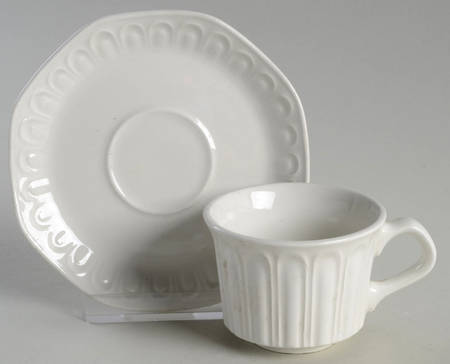 Alegre Flat Demitasse Cup & Saucer Set