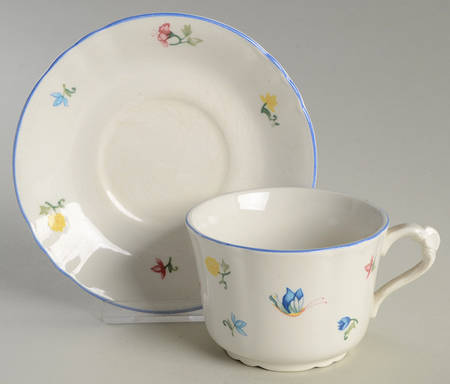 Antoinette Flat Cup & Saucer Set