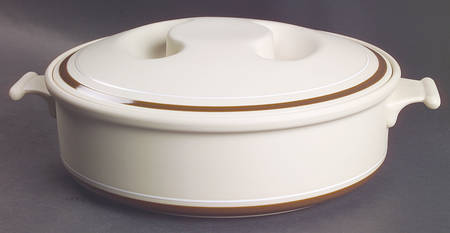 Genesis Beige 2 Qt Round Covered Casserole