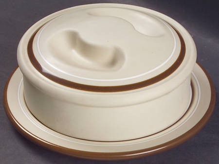 Genesis Beige Round Covered Butter