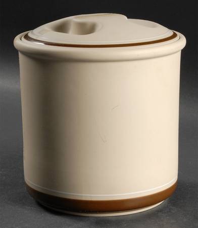 Genesis Beige Large Canister & Lid
