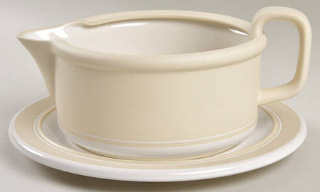 Genesis Sand Gravy Boat & Underplate