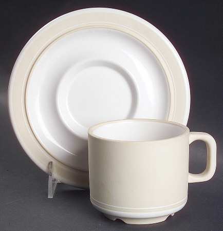 Genesis Sand Flat Cup & Saucer Set