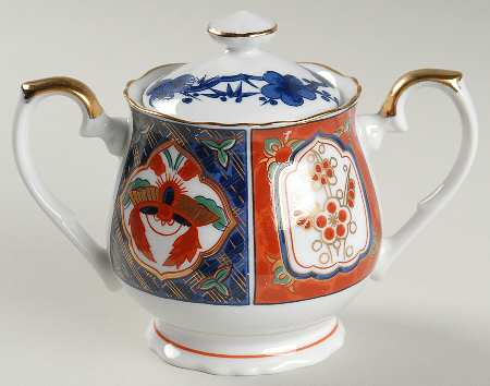 Imari Sugar Bowl & Lid