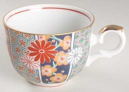 Imari Fan Flat Cup