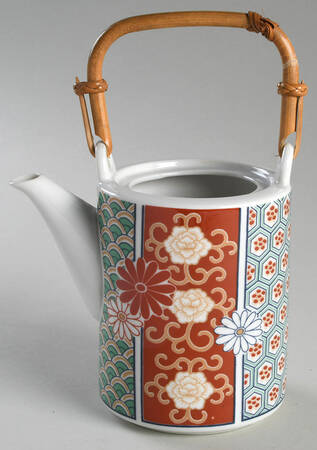 Imari Fan Mini Teapot No Lid