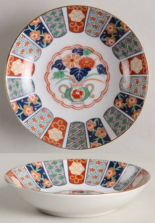 Imari Fan Coupe Cereal Bowl
