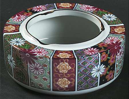 Imari Fan Small Ashtray