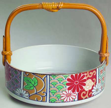 Imari Fan Open Candy Dish