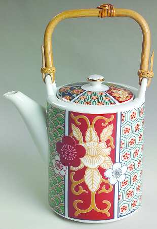 Imari Fan Mini Teapot & Lid