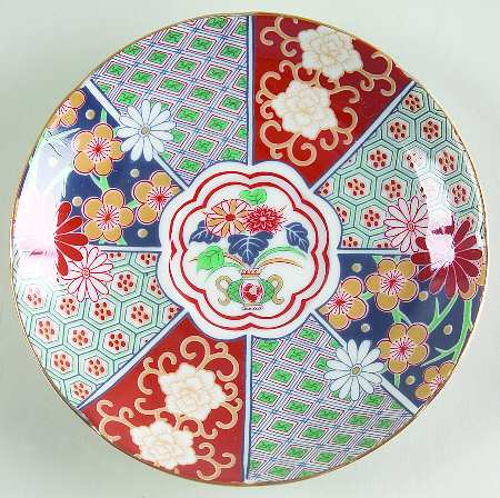 Imari Fan Saucer for Flat Cup