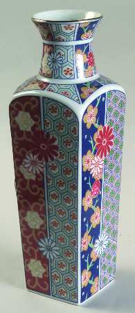 Imari Fan Bud Vase
