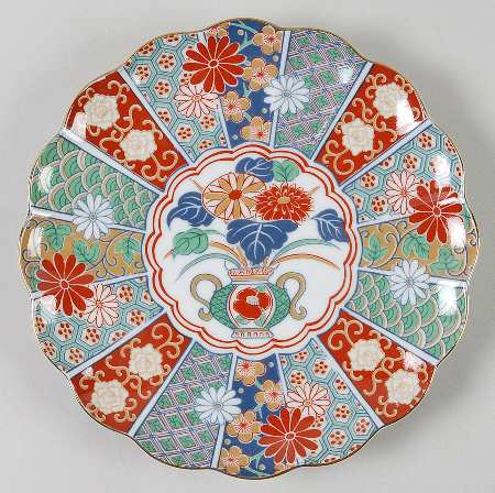 Imari Fan Salad Plate