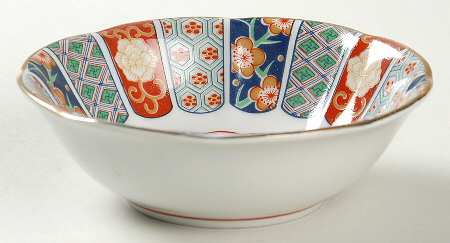 Imari Fan Fruit/Dessert (Sauce) Bowl