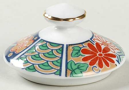 Imari Fan Lid for Sugar Bowl