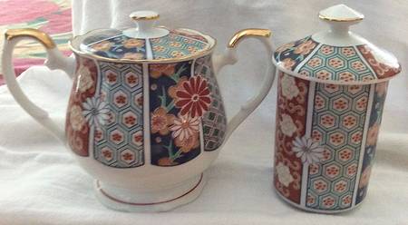 Imari Fan Jam/Jelly & Lid