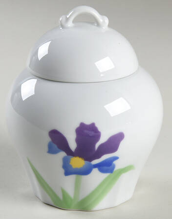 Iris Sugar Bowl & Lid